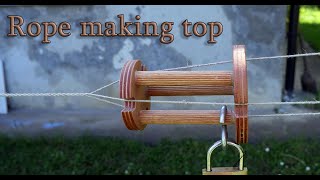 DIY rope making top the quotpoor mansquot top [upl. by Cirdnek77]