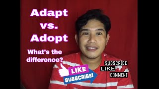 AlexSyVlog Adapt vs Adopt [upl. by Ah]