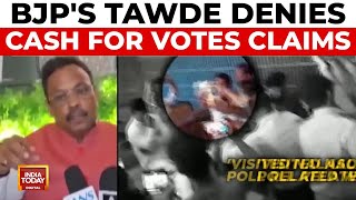 Maha Polls Cash for Votes Allegation Against BJP General Secretary Vinod Tawde Denies Claims [upl. by Sadoff795]