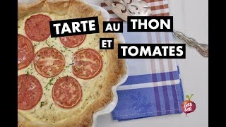 TARTE AU THON ET À LA TOMATE 🍅🐟Quiche au thon La petite bette [upl. by Hedda97]