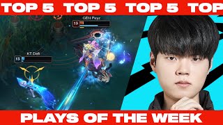 WORLD CHAMPS 1v1 Deft dodges EVERYTHING  TOP 5 LEAGUE OF LEGENDS PLAYS [upl. by Canica]