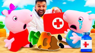 Giochi del dottore per bambini con Peppa e George Video per bambini di Peppa italiano [upl. by Drabeck]