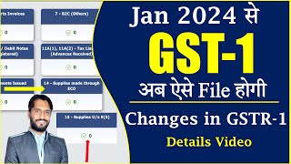 Changes in GSTR1 from Jan 2024  Ecommerce Operator  New GSTr1 2024 [upl. by Colon]