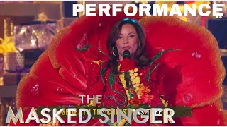 Luann De Lesseps Hibiscus sings “What Do I Want for Christmas”  The Masked Singer  Season 10 [upl. by Nehr]