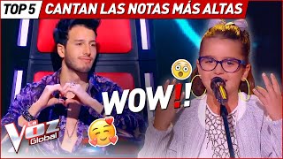 SORPRENDIERON a TODOS cuando cantaron LAS NOTAS MÁS ALTAS en La Voz Kids [upl. by Analra]