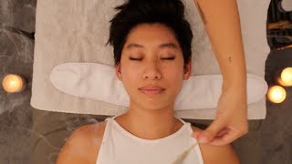 ASMR Facial with Whispers amp Sounds • deep relaxation and sleep [upl. by Anirod299]