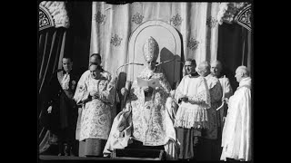 Pope Pius XII proclaims dogma of the Assumption of Mary 1950 HD [upl. by Eatnwahs372]