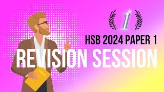 CSEC HSB Paper 1 Revision Session for May 2024 [upl. by Esme]