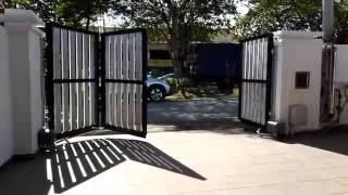 An Yu Smart Gate Semi Folding  3 Panels  S6009 [upl. by Naedan799]