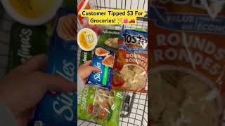 Uber Eats Customer Tipped 3 For Groceries 🚗🛍️🛒 shorts walmart grocerydelivery gigworker [upl. by Rutger457]