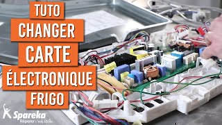 Comment changer la carte électronique dun frigo [upl. by Lilahk802]