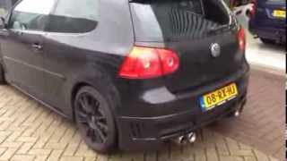 Golf 5 V GTI Milltek uitlaatsysteem  Forge open Dump Valve [upl. by Annav451]