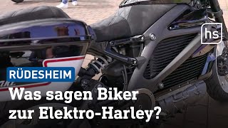 HarleyTreffen in Rüdesheim  hessenschau [upl. by Odnarb]