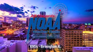 KIH54 CRS Archive Broadcast Cycle  Birmingham AL NOAA Weather Radio [upl. by Seligman]