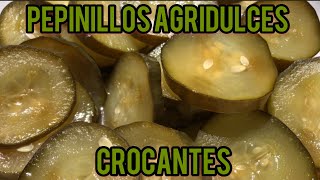 Pepinillos agridulces crocantes [upl. by Grae]