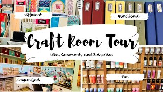 Ultimate Craft Room Tour 2024 Organization Hacks for Maximum Efficiency [upl. by Meeki]