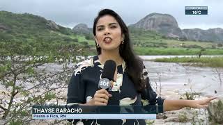 RN chuva na região nordeste faz rio seco há quase dez anos transbordar  SBT Brasil 090722 [upl. by Dweck]