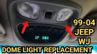 How To Replace The Dome Lights on a 19992004 Jeep Grand Cherokee [upl. by Kciwdahc]