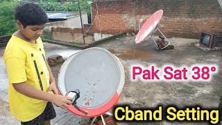 Paksat 38° Cband Complete Lnb Setting 2024 [upl. by Aracot833]