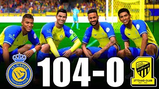 FIFA 23  RONALDO MESSI MBAPPE NEYMAR ALLSTARS  ALNASSR 1040 ALITTIHAD  SAUDI LEAGUE  4K [upl. by Canning]