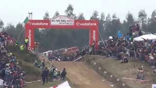 WRC Fafe Rally Sprint 2014  Espectacular salto de Sébastien Ogier na pedra sentada [upl. by Ennylcaj]