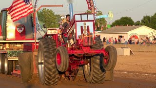 FARM STOCK TRACTORS GREENTOWN INDIANA JULY 17TH 2020 TRACTOR PULL 2020 INDIANA PULLING LEAGUE [upl. by Euqirrne]