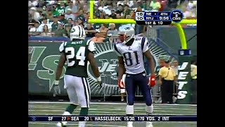 Randy Moss vs Darrelle Revis 2008 wk 2  WR vs CB Matchup [upl. by Carole]