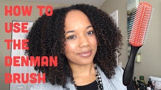 How to use the Denman Brush for Curl Definition [upl. by Eninahpets]