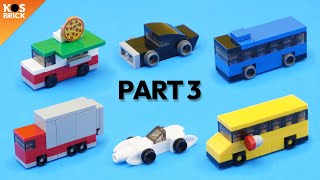 Lego City Cars Mini Vehicles  Part 3 Tutorial [upl. by Bernadette]