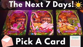 🔮 PICK A CARD 🔮 The Next 7 Days Predictions amp Advice 🕰️🎁🧚🏼 [upl. by Ash60]