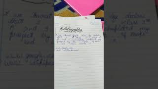 HOW TO WRITE BIBLIOGRAPHY FOR PROJECT [upl. by Noreht408]