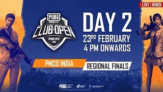 Hindi PMCO India Regional Finals Day 2  Spring Split  PUBG MOBILE CLUB OPEN 2020 [upl. by Vinaya]