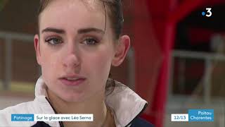 Léa Serna sacrée championne de France de patinage artistique [upl. by Claiborn]