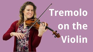 How to Play Tremolo on the Violin [upl. by Eiaj]