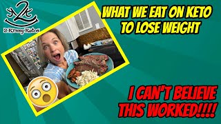 What we eat on Keto to lose and maintain weight [upl. by Daveen]