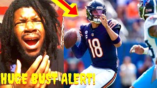 CALEB WILLIAMS DEBUT WAS LITERALLY TERRIBLE BEARS VS TITANS HIGHLIGHTS REACTION 2024 WEEK 1 [upl. by Macknair]