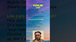 Aminé  Caroline Lyrics shorts [upl. by Eixela]