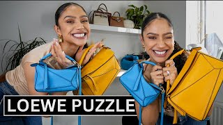 Watch Before Buying LOEWE PUZZLE BAG  Pros  Cons Sizing What Fits Inside  Tiana Peri [upl. by Viafore757]