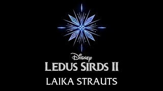 Ieva Kerēvica  Laika strauts quotLedus Sirds 2quotLyric Video [upl. by Ynttirb407]