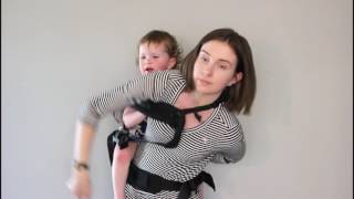 Back Carry in Soft Structured Baby Carrier [upl. by Cottle61]