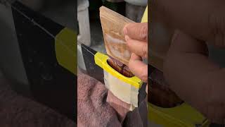 Axe trick  How to hang an axe handle with a cross wedge and epoxy glue woodworking [upl. by Hako]