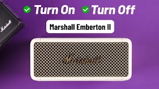 Marshall Emberton II How to Turn Power ON and OFF [upl. by Esinereb938]