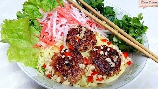 Bún Cha Vietnamese Meatballs  Vietnamese Cuisine 🇻🇳 [upl. by Noyek]