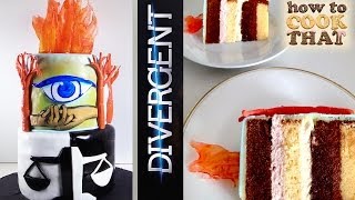 Divergent Cake HOW TO COOK THAT Ann Reardon Allegiant Insurgent Alegient Movie Cake [upl. by Leihcim]