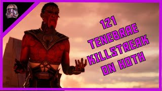 Star Wars Battlefront II 121 Tenebrae Killstreak Hoth  Galactic Assault [upl. by Ikram]