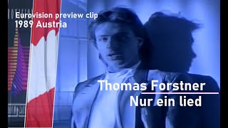 Thomas Forstner  Nur ein lied 🇦🇹 ESC 1989 [upl. by Heyer]