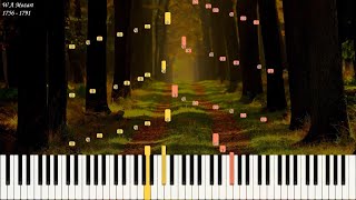 W A Mozart  Sonata 18 in D Major K 576  Piano Synthesia  Library of Music [upl. by Nawuq513]