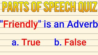 English Grammar Quiz The Parts Of Speech Test English MasterClass [upl. by Edahc]