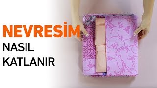 Pratik Nevresim Katlama Yöntemleri  Nevresim Nasıl Katlanır [upl. by Shuping]