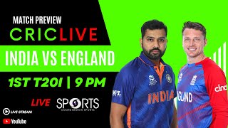 CricLIVE  India vs England 1st T20I  Match Preview  Doordarshan Sports [upl. by Adnawyek995]